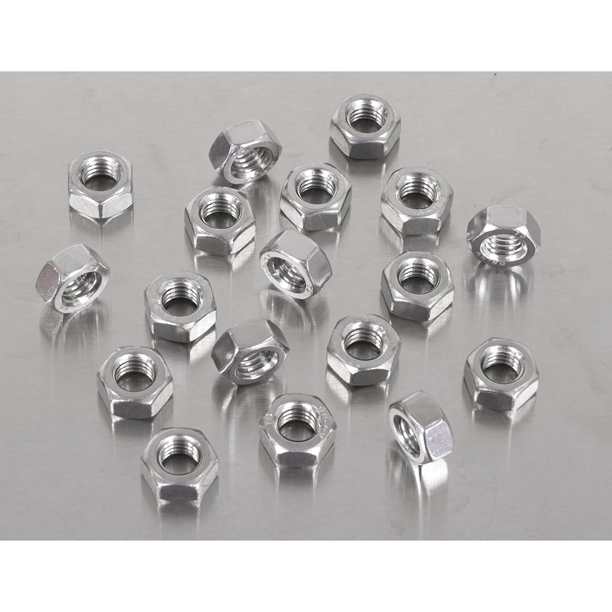Sealey Stainless Steel Full Nut Din 934 M8 x 1.25 pitch - Pack of 100 SS8