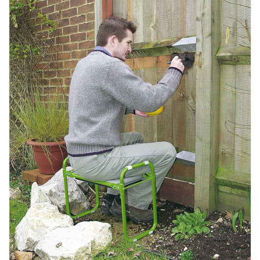 Draper Folding Metal Framed Gardening Seat or Kneeler - 64970