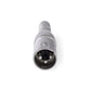 Nedis XLR Adapter XLR 3-pin Male to 6.35mm Female 10 pieces Metal CAGP15944ME
