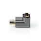 Nedis 90° HDMI Female to HDMI Male 90 Degree Coupler Gold Plated Gunmetal Grey - CVTB34901GY
