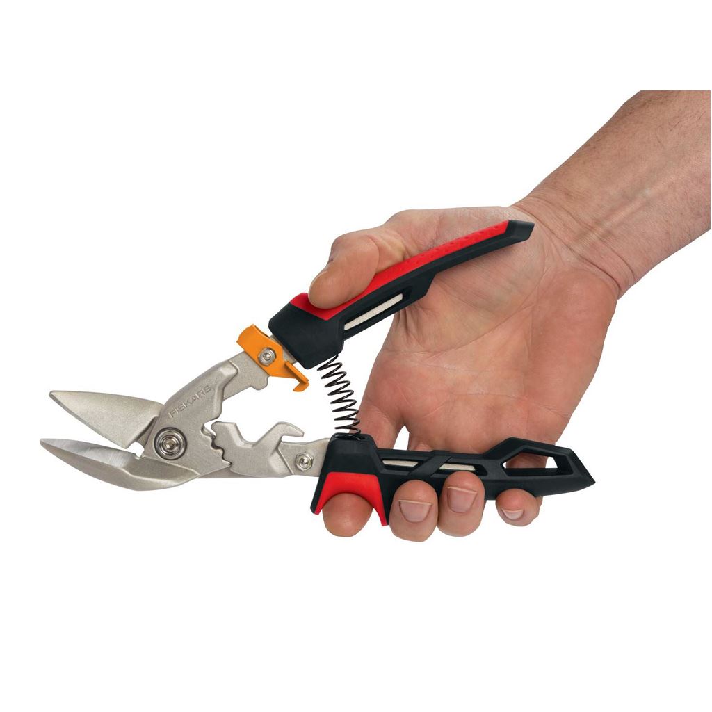 Fiskars PowerGear aviation snip offset left
