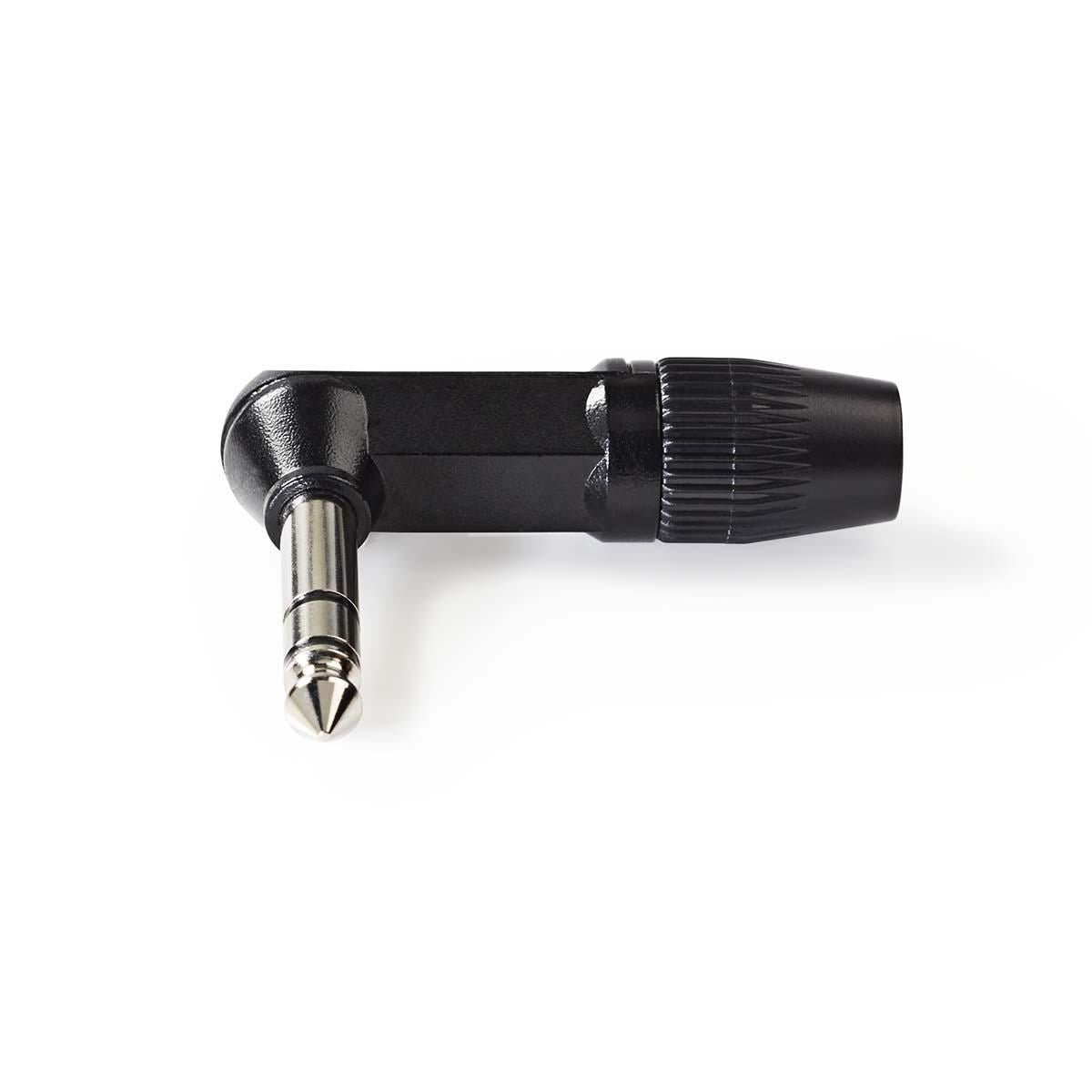 Nedis Audio Connector Stereo 6.35mm Male Angled Black COTP23903BK