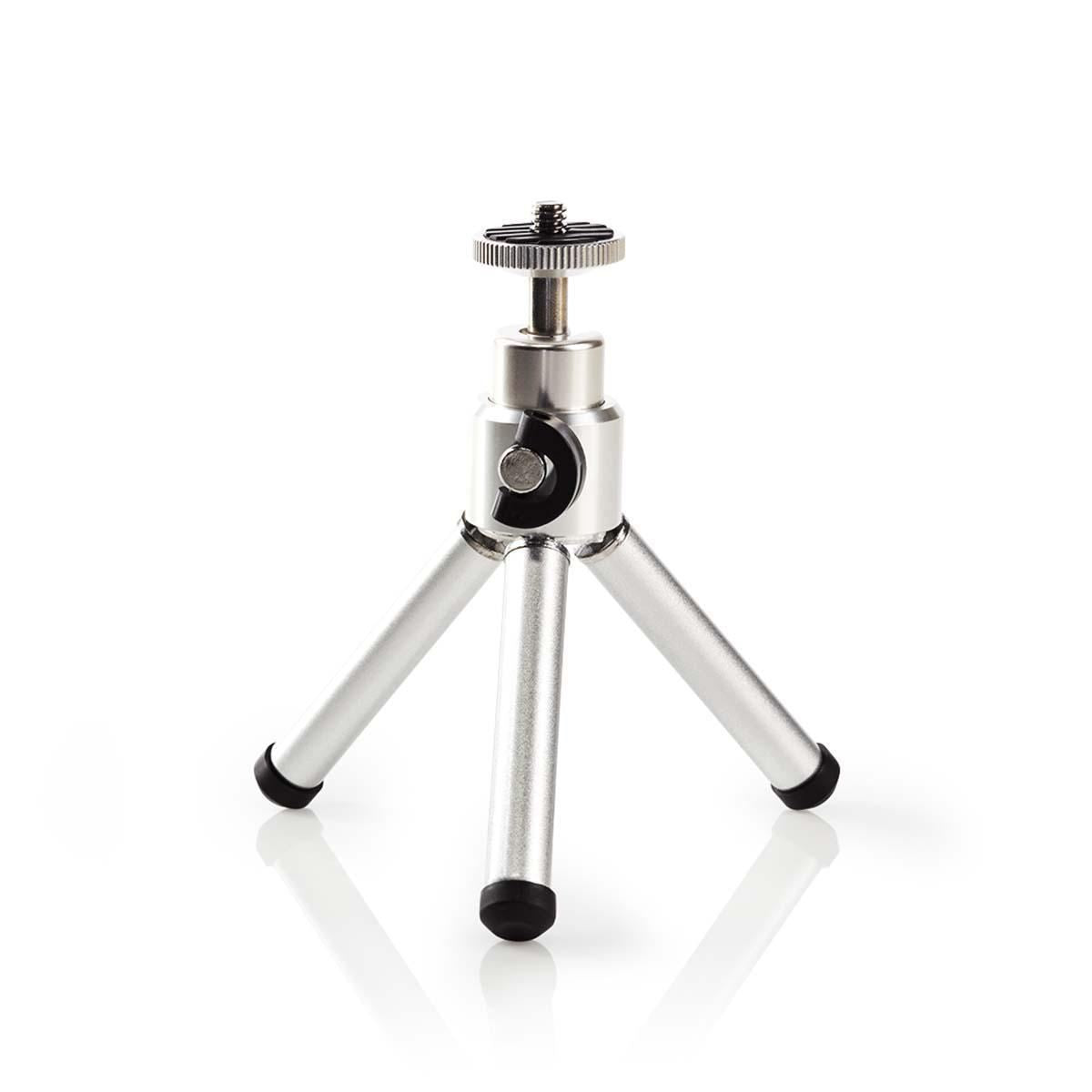 Nedis Mini Tripod Pan & Tilt Max 0.8 kg 134cm Black/Silver TPOD1000GY