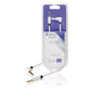 Konig Stereo audio cable 3.5mm male to male angled 0.50m white