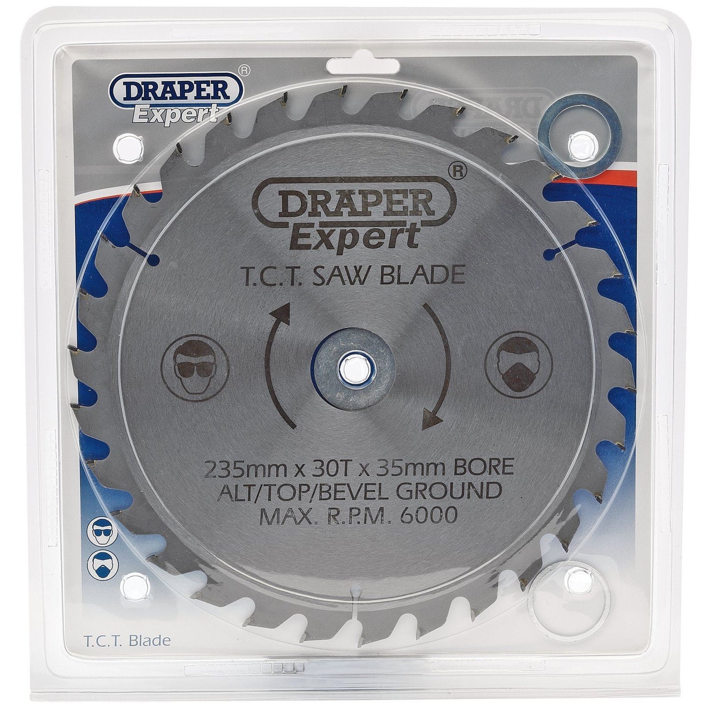 Draper Circular TCT Saw Blade 235mm x 35mm 30mm 25mm 16mm x 30T 30 Tooth 09484