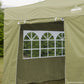 Dellonda Premium Gazebo/Marquee Side Walls/Doors/Windows, Fits 3 x 3m Models - Beige DG146