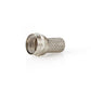 Nedis F Connector Male For 7.4mm Coaxial Cables 25 pieces Metal - CSVC41902ME