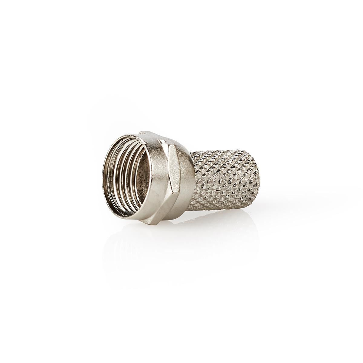 Nedis F Connector Male For 7.4mm Coaxial Cables 25 pieces Metal - CSVC41902ME