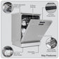 Baridi Freestanding Dishwasher 60cm Wide 13 Place Settings - Silver DH280