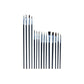 Amtech 15 Piece Artist Paint Brush Set Flat Tip & Round Tip Artist Brush Set - S4000