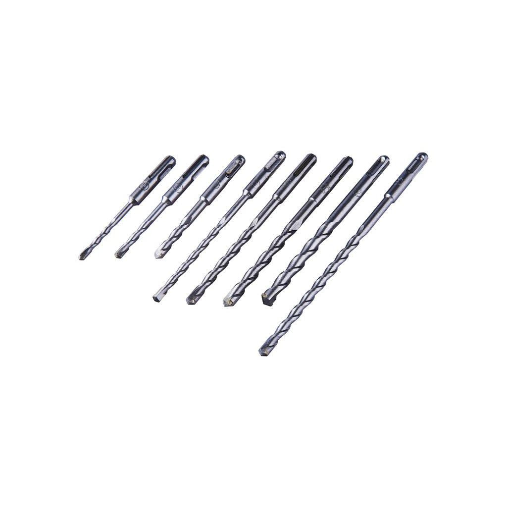 Amtech 8 Piece Sds Masonry Drill Bit Set Storage Case Professional Fits Sds Plus - F0925