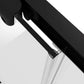 Baridi Sliding Shower Door 1000 x 1850mm, 6mm Tempered Glass, Reversible - Black
