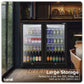 Baridi Hinged Double Door, Back Bar Drinks Fridge/Cooler, 190L Capacity DH272