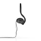 Nedis Wired Headphones 2.1m Round Cable On-Ear Black - HPWD1105BK
