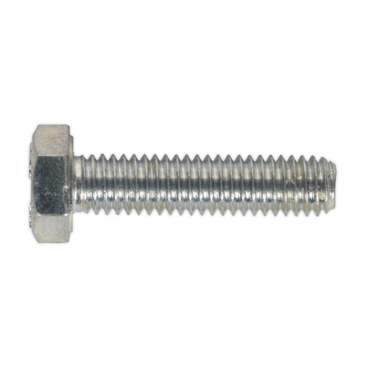 Sealey HT Setscrew M6 x 25mm 8.8 Zinc Pack of 50 SS625