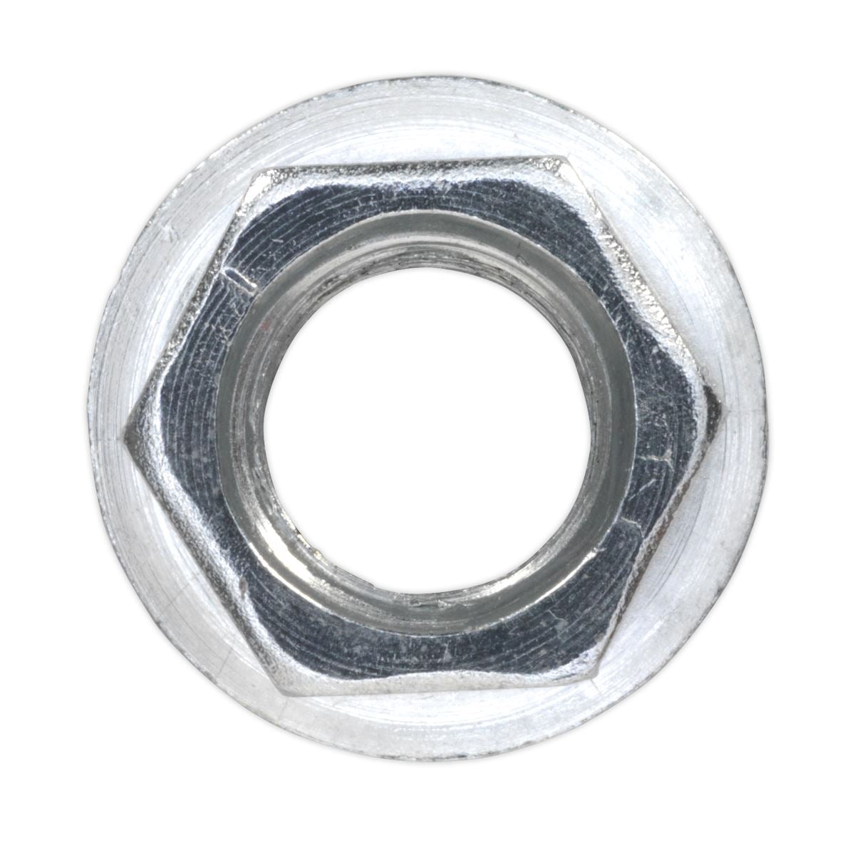 Sealey Flange Nut Serrated M10 Zinc Pack of 100 FN10