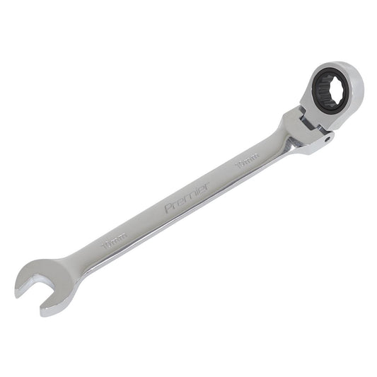 Sealey Flexi-Head Ratchet Combination Spanner 10mm FHRCW10