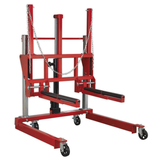 Sealey Wheel Removal Trolley 500kg Adjustable Width W508T