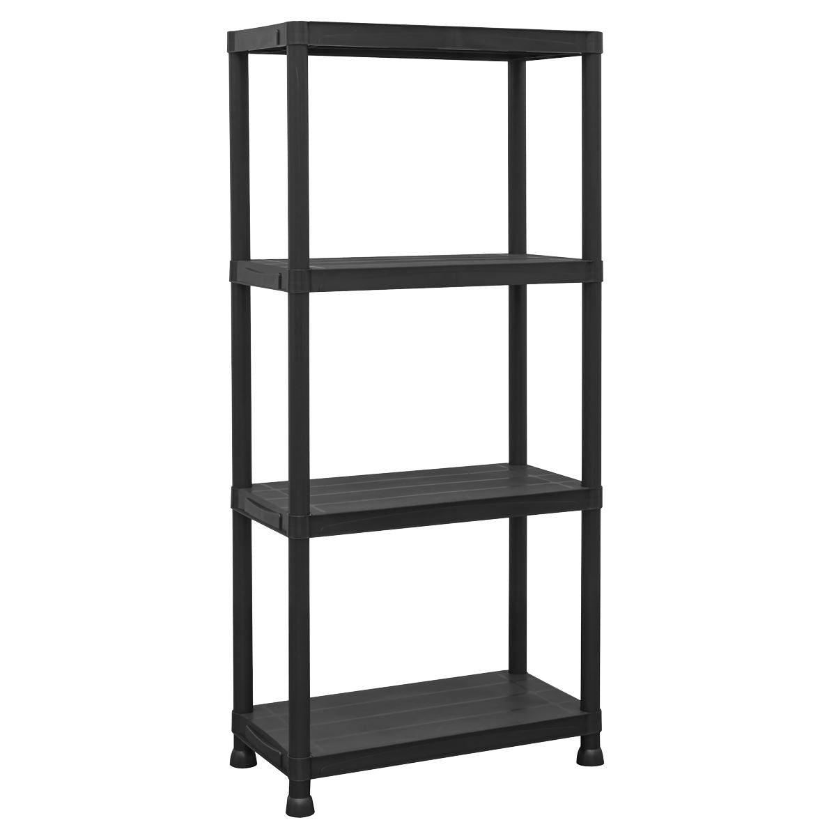 Sealey Plastic Racking Unit with 4 Shelves 25kg Capacity Per Level APPR4