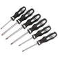 1x 6 Piece Draper Expert Quality Pound Thru Soft Grip Screwdriver Set - 63590