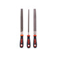 Amtech 3 Piece Engineers Metal File Set Flat & Round & Half Round - E1359