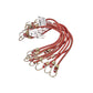 10X Mini Bungee Cord Strap 25cm Elastic Strong Hook Luggage Car Bike Stretch - S0647