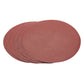 1x Pack of 5 Draper 100 Grit Hook & Eye Aluminium Oxide Sanding Discs - 230mm - 72231