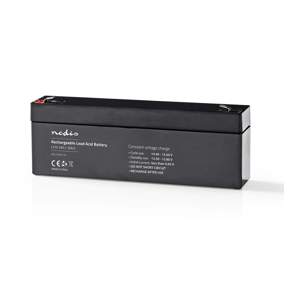 Nedis Rechargeable Lead-Acid Battery 12V 2000mAh 178 x 34 x 66mm BALA200012V