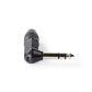 Nedis Audio Connector Stereo 6.35mm Male Angled Black COTP23903BK