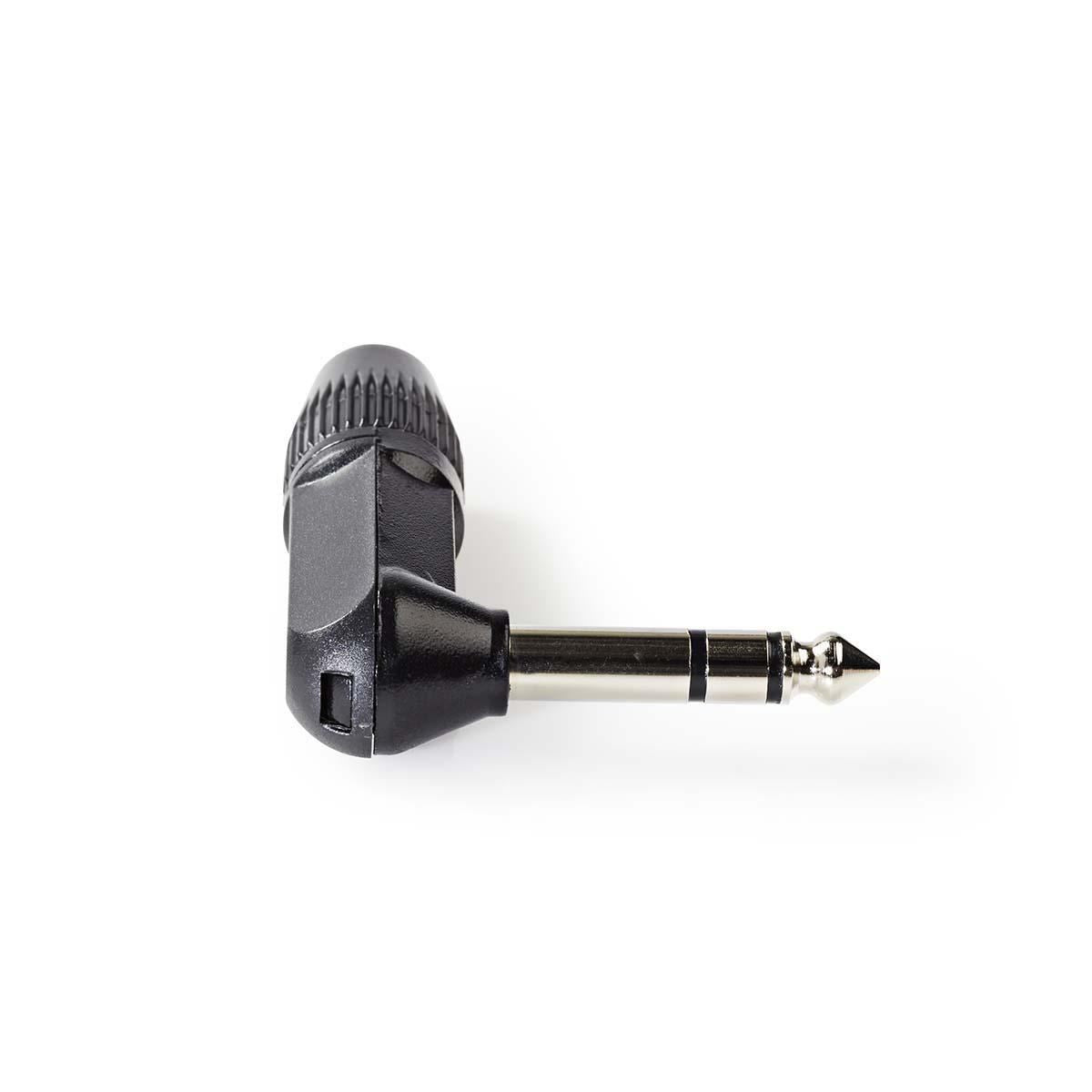 Nedis Audio Connector Stereo 6.35mm Male Angled Black COTP23903BK