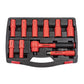 Sealey Insulated Socket Set 10pc 1/2"Sq Drive 6pt WallDrive VDE Ap AK7943