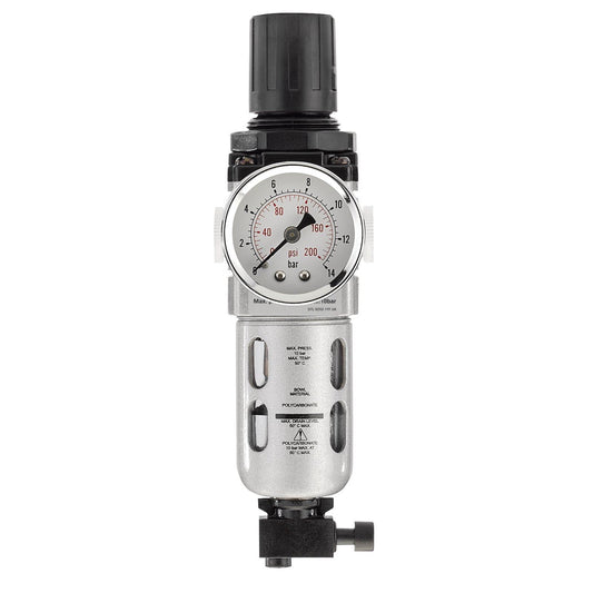 Draper Expert Air Line Filter Regulator 1/4" BSP Compressor Thread 24332