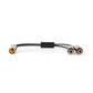 Nedis Subwoofer Cable RCA Male to 2x RCA Female Gun Metal Grey Braided Cable - CATB24010GY02