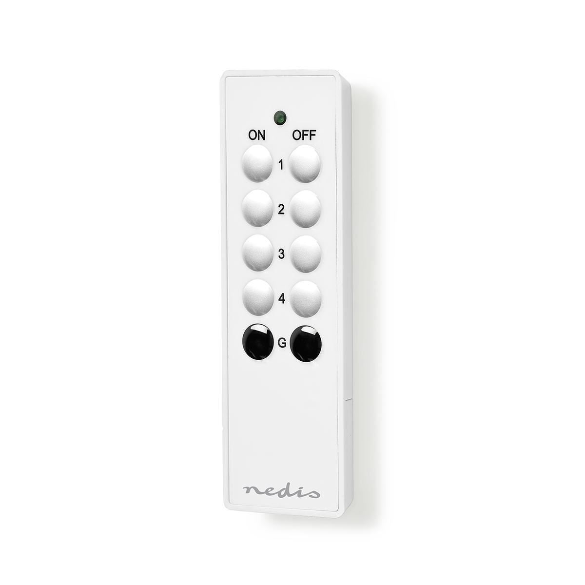 Nedis RF Remote 4 Channels Compatible with most  433.92MHz systems - RFRC410WT