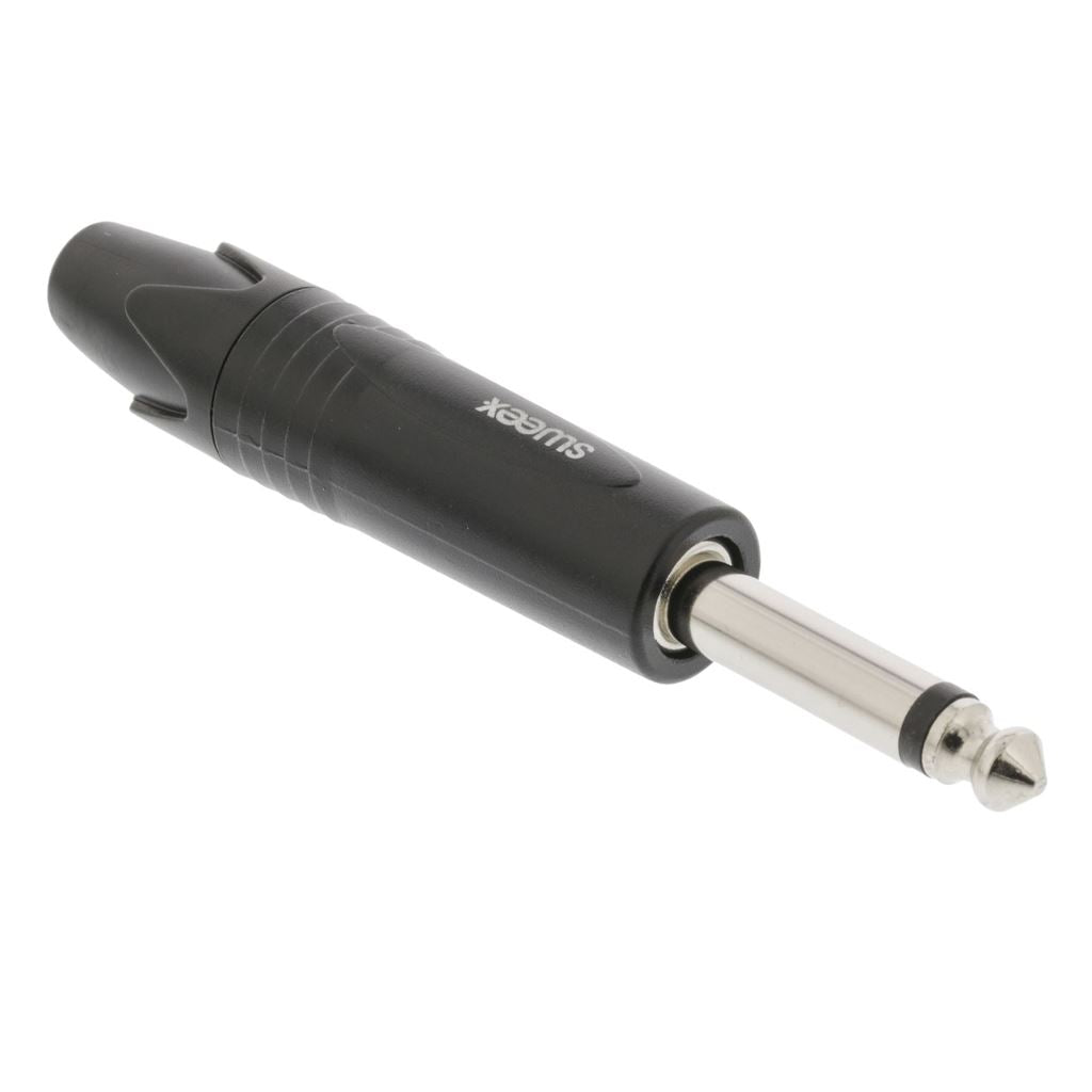 Sweex Mono Connector 6.35mm Nickel-Plated Black SWOP23900B Connector/Plug - COTP23900BK