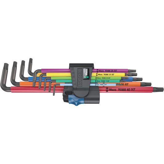 Wera 967/9 TX Xl Multicolour Hf 1 Torx� L-Key Set, Long 9Pc 024470