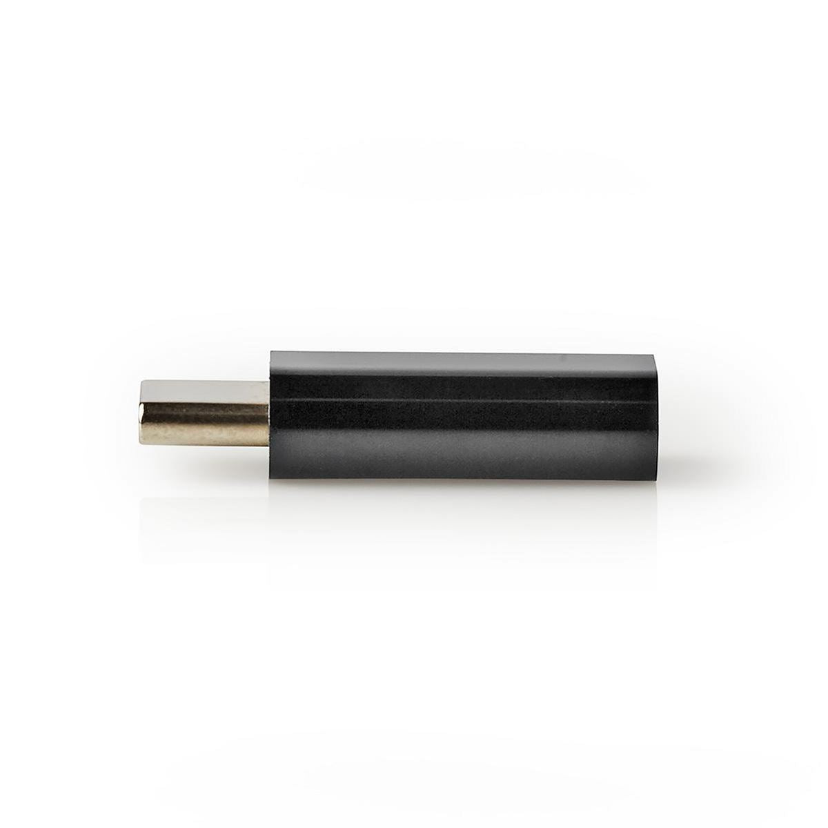 Nedis USB 2.0 Adapter Type-C Male to Micro B Female Black CCGP60910BK