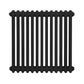 Baridi Horizontal Traditional 2 Column Radiator 600 x 607mm � Black DH362