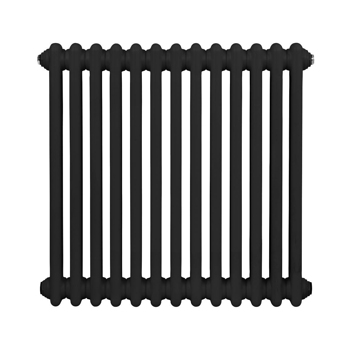 Baridi Horizontal Traditional 2 Column Radiator 600 x 607mm � Black DH362