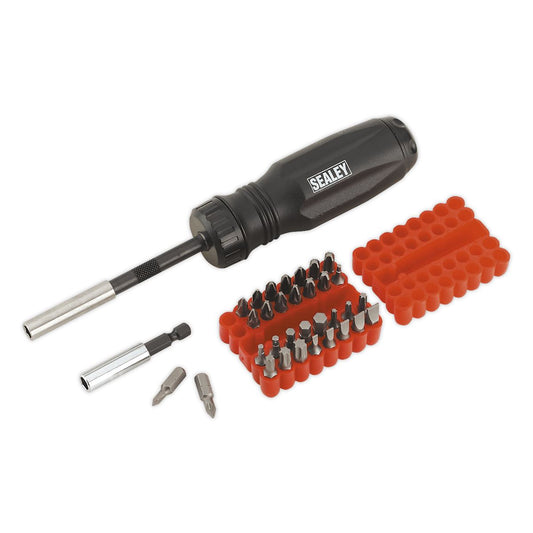 Sealey Gearless Ratchet Screwdriver Set 34pc AK6498