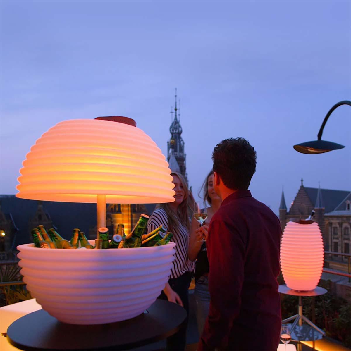 Nikki.Amsterdam The.Bowl Bluetooth Speaker Lamp and Winecooler