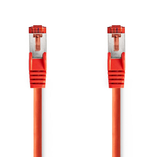 Nedis CAT6 Cable RJ45 Male to Male S/FTP 5m Round LSZH Red