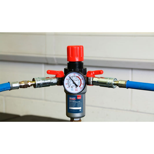 Sealey Air Filter/Regulator Heavy-Duty SA2FR