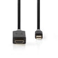 Nedis Cable 1.4 Mini DisplayPort Male to HDMI Male Connector 2m Anthracite - CCBW37604AT20