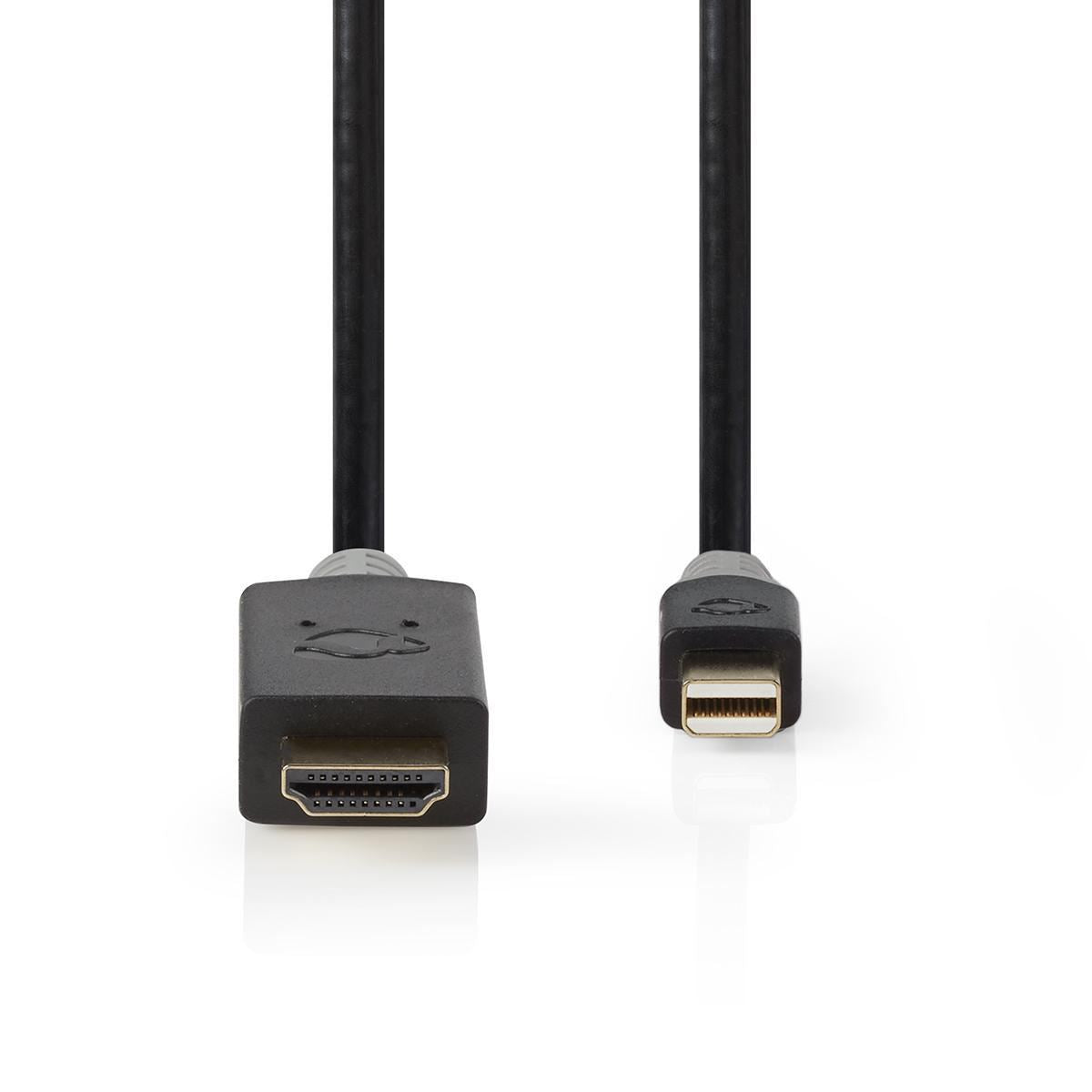 Nedis Cable 1.4 Mini DisplayPort Male to HDMI Male Connector 2m Anthracite - CCBW37604AT20