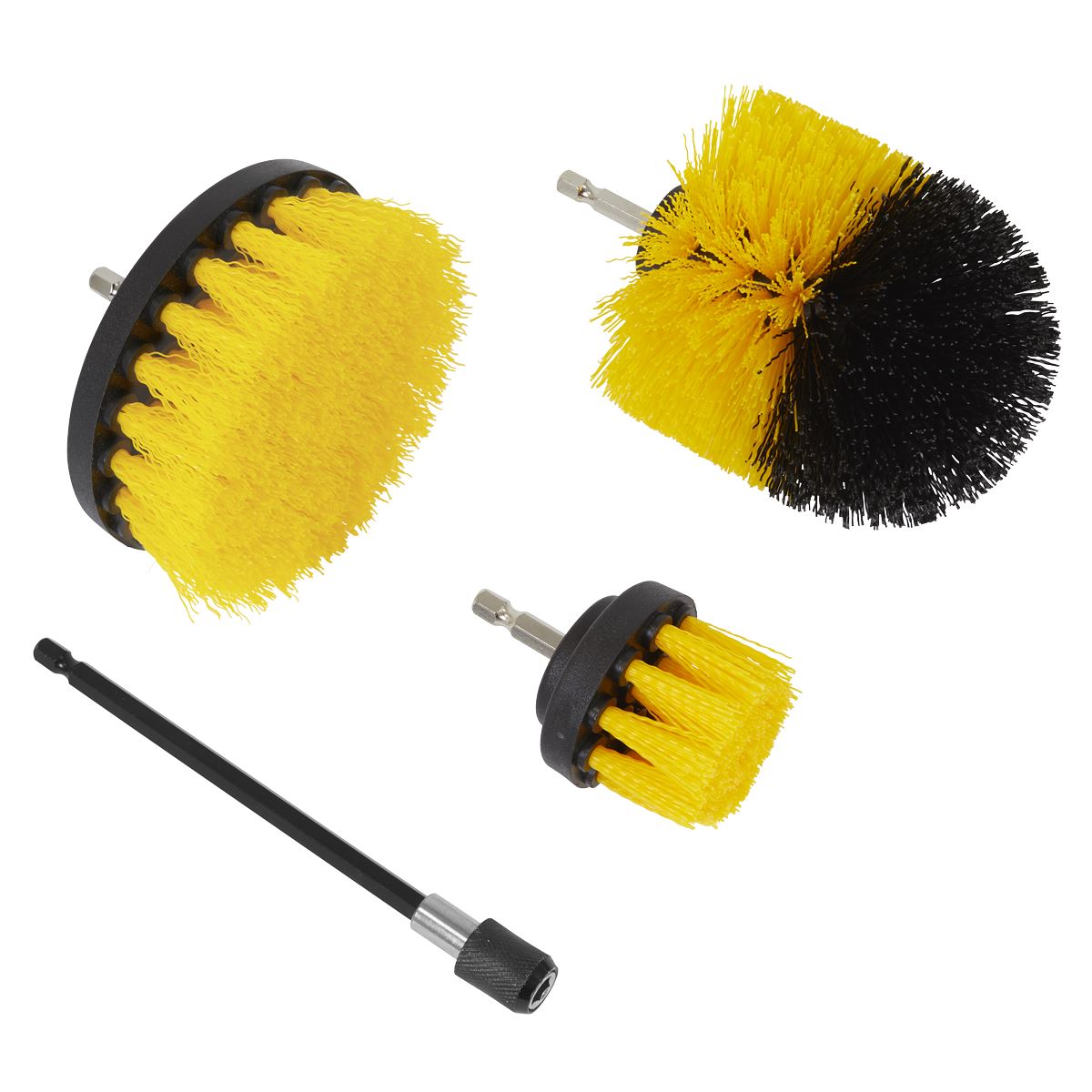 Sealey Drill Brush Set 4pc DBS4