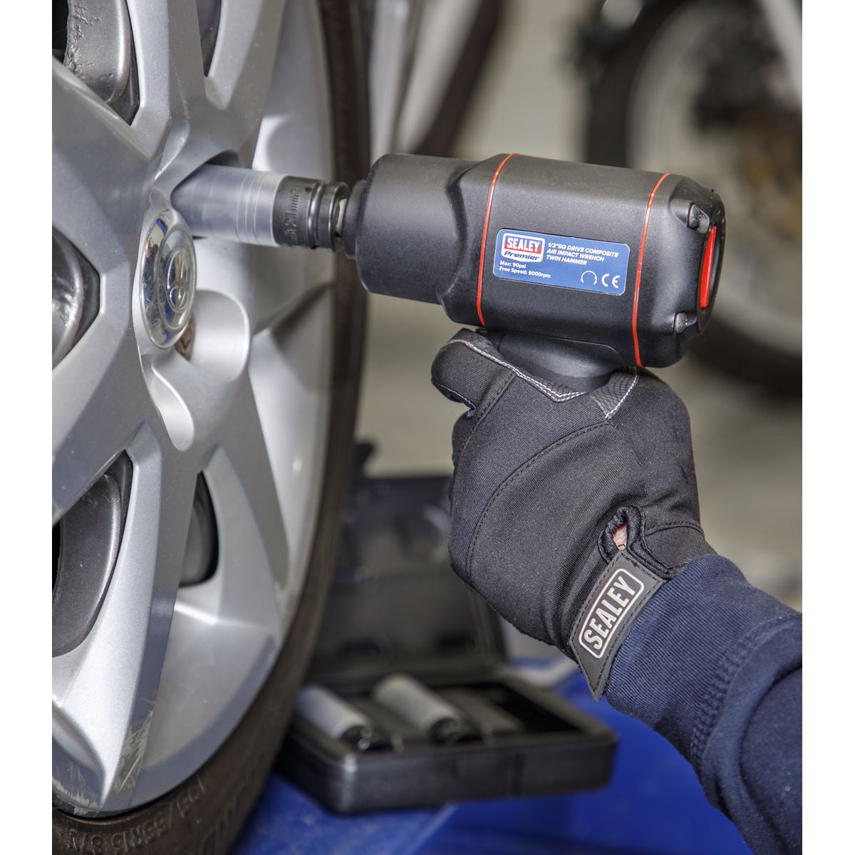 Sealey Alloy Wheel Ultra-Power Impact Socket Set 3pc 1/2"Sq Drive SX039