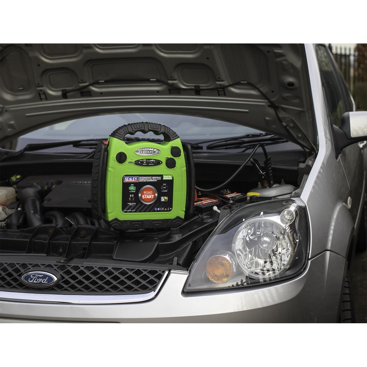 Sealey RoadStart Emergency Jump Starter+Compressor 12V 900 Peak Amp RS1322HV