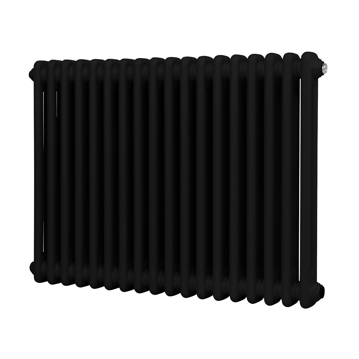 Baridi Horizontal Traditional 2 Column Radiator 600 x 832mm � Black DH363