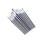 12 Piece Pointed Tip Artist Paint Brush Set Professional Quality Art/Craft/Hobby - S4120